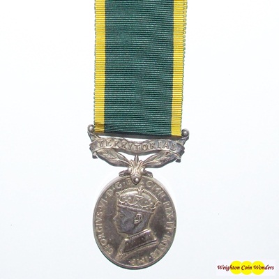 Efficiency Medal – Territorial - Cpl. D M Lewis - Click Image to Close